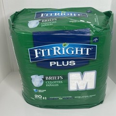 Fit Right Plus Briefs Size Medium Quantity 20 Anti-Leak Guard Sealed