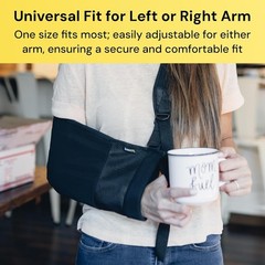 BraceUP Arm Sling for Shoulder Injury for Women/Men-Rotator Cuff-Wrist/Elbow Adj