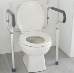 McKesson Gray Aluminum Toilet Safety Rail up to 300 lbs