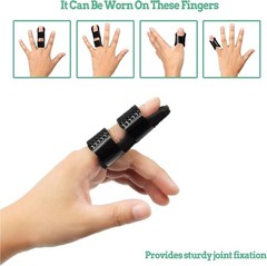 5 Pack Finger Splint Trigger Finger Straightener Support Brace Men Women Adult
