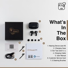 F1-P OTC Hearing Aids for Seniors, AI Noise Reduction, Easy App Control…