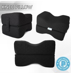 Memory Foam Knee Pillow For Sciatica & Back Pain Leg Hip Night Sleep Cushion