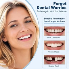 2 Pairs Adjustable Comfort Smiles for Self-Confidence – Unisex White Dental Alig