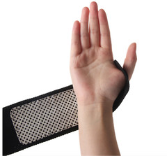 1 Pair Black Tourmaline Self-Heating Wrist Brace Bands – Arthritis Pain Relief