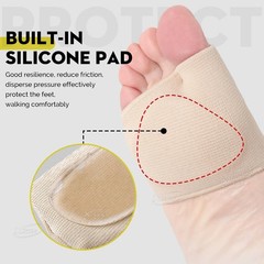 Forefoot Protector CoverSilicone Gel Forefoot Pads Shoe Insole Foot Pain R