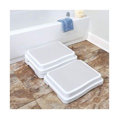 Support Plus Stackable Bath Step – Set of 3 Slip-Resistant Safety Platform St…