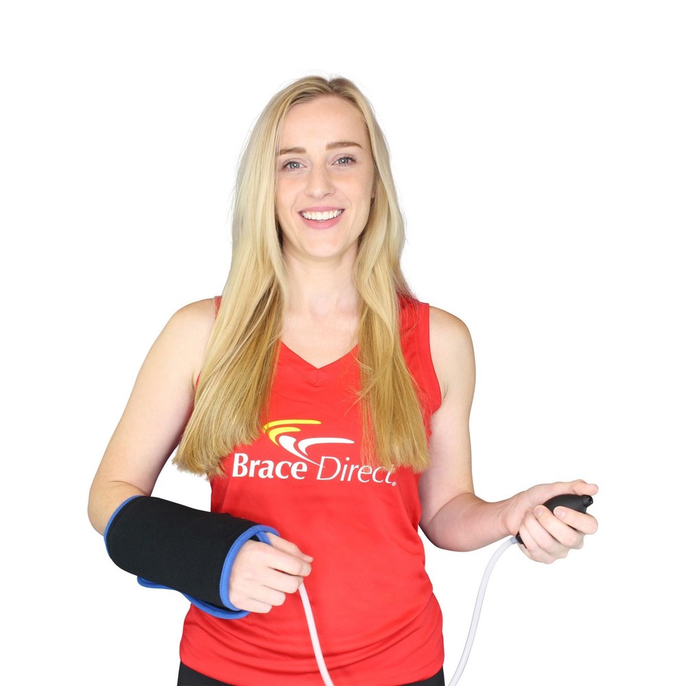 Cryotherapy Reusable Wrist Wrap with Adjustable Compression Air Pump & Ice Pack