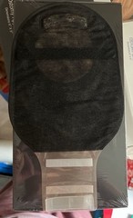 One Piece Ostomy Bags Sealed in plastic 10 Pk Disposable Black Fabric Collection