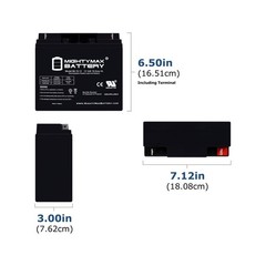 ML18-12 – 12 Volt 18 AH, Nut and Bolt (NB) Terminal, Rechargeable SLA AGM Bat…