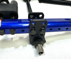 Quickie Iris Tilt In Space Full Motion Wheelchair Frame Blue W/ Indicator