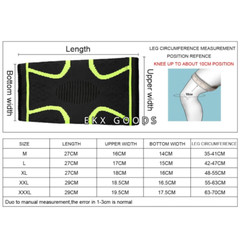 Knee Support Sleeve Brace Elastic Compression Sport Joint Arthritis Pain Relief