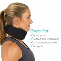 Women Men Comfy Neck Support Cervical Collar Traction Device Brace Pain Relief