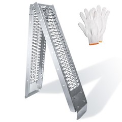 Heavy-Duty 750 Lbs Motorcycle Loading Ramp – 78in Folding Ramp with Straps for A