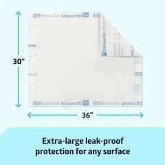 Medline Ultrasorbs Advanced Extra Strength Drypads, 30″ x 36″, 70 Count, 350 LB