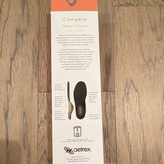 Aetrex Compete L420 Orthotic Insoles Anti-Microbial Women’s 7 (Flat & Low arch)
