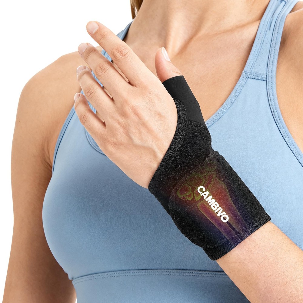 2 Pack Wrist Brace, Wrist Compression Wraps with Custom Support, Ergonomic Wr…