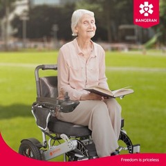 Mammoth – Power Motorized Mobility Durable Heavy Duty Wheelchair, Silver