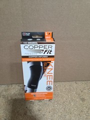 Copper Fit CF2KNLG6 Knee Compression Sleeve – Black