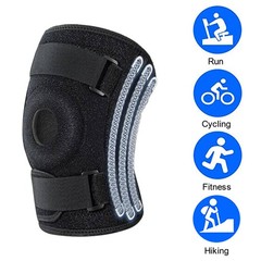 Plus Size Knee Brace with Patella Gel Pads Support for Men Women Injury Relief