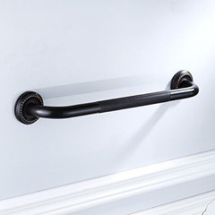 16-Inch Grab Bar Featuring Anti-Slip Handrail, Solid Brass, Oil Rubbed Bronze…
