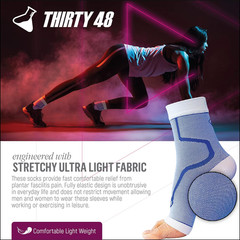 Plantar Fasciitis Compression Socks(1 or 2 Pairs), 20-30 Mmhg Foot Compression S