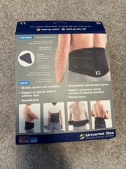Neo G Back Brace With Power Straps, Universal Sizing Fits Up To 52″ Waist (NEW)