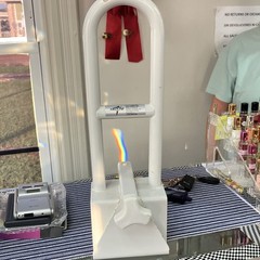 Medline Portable Bed Assist Handle Rail Steel White 250 lb U-Shape MDS6800BA