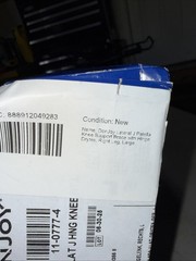 DONJOY DRYTEX LAT J HNG KNEE, Right Large NEW