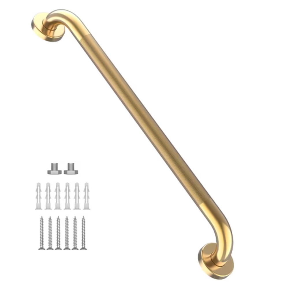 32″ Shower Grab Bar Gold Bathroom 1.25″ Diameter 304 Seniors Elderly 32 Inch