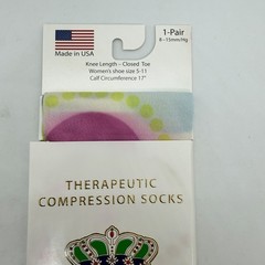 Celeste Stein Therapeutic Compressions Knee Length Women’s Socks Size 5-11