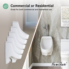 Universal Washout Top Spud Urinal 1.0 GPF High-Efficiency Commercial Urinal