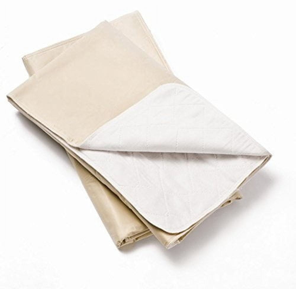 Care Pads 34 in x 36 Tan Washable Reusable Underpads in, 5 count