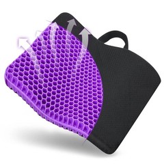 Gel Seat Cushion Set for Long Sitting Double Thick Office Desk Home Wheelchair