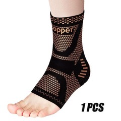 Ankle Brace Support Copper Compression Sleeve Plantar Fasciitis Pain Relief Sock