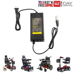 24 Volt 5 Amp XLR HP8204B Lead-Acid Battery Charger for Electric Wheelchair PSU