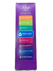 54 Count Poise Ultra Thin Incontinence & Postpartum Pads with Wings for Bladder