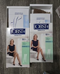 5 JOBST Ultra Sheer Support Compression Stockings Thigh CT Sun Bronze 8-15 mmHg
