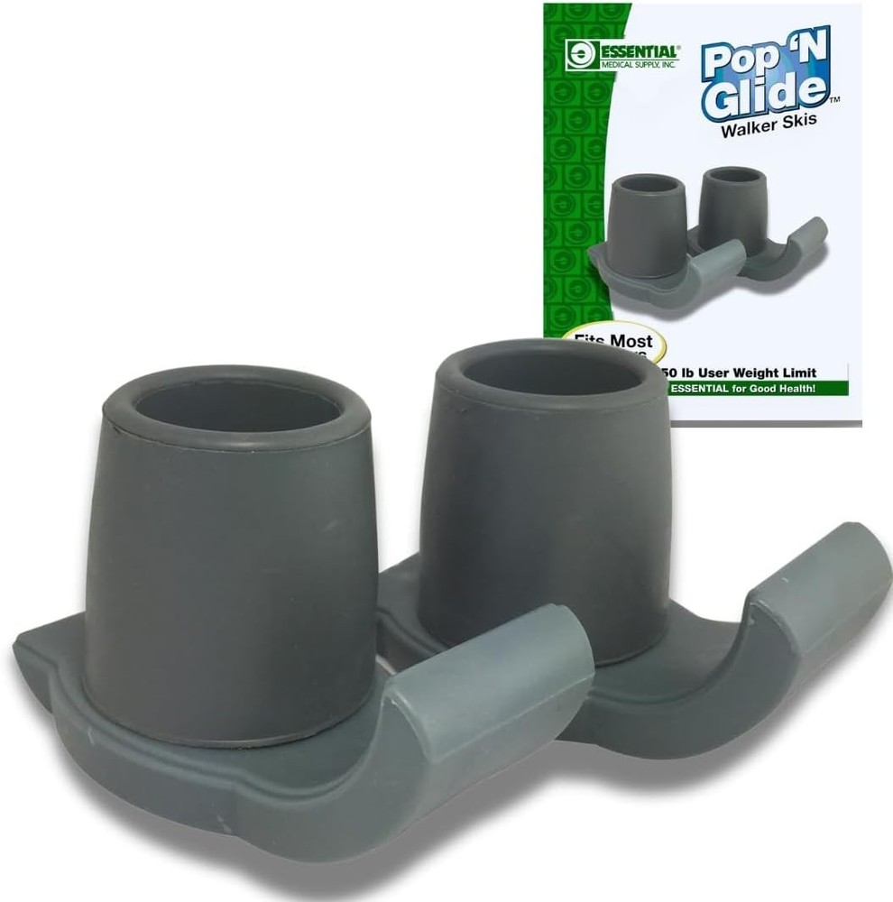 Universal Fit Walker Ski Glides – Enhance Mobility with Smooth Movement, 2 Pack
