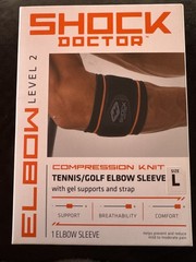 Shock Doctor Compression Tennis / Golf Elbow Support Sleeve Large
