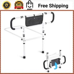 Bed Assist Rail 180° Foldable 450 lb Capacity 4-Level Handle
