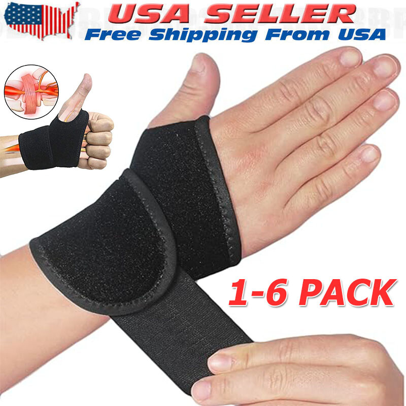 Wrist Hand Brace Support Carpal Tunnel Sprain Arthritis Gym Splint Left / Right