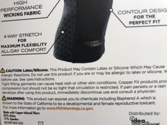 Lot of 2 -Copper Fit The Original Compression Sleeves 1 Knee Sleeve (L) UNISEX