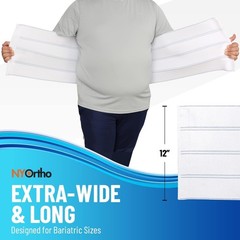 Bariatric Abdominal Binder,12-Inch Wide Elastic Belly Wrap for Plus-Size Men …