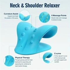 C-Shaped Pillow Neck and Shoulder Relaxer, Cervical Traction Device for TMJ Pain