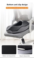 Ergonomic Memory Foam Donut Seat Cushion for Tailbone Pain, Hemorrhoids, Sciatic