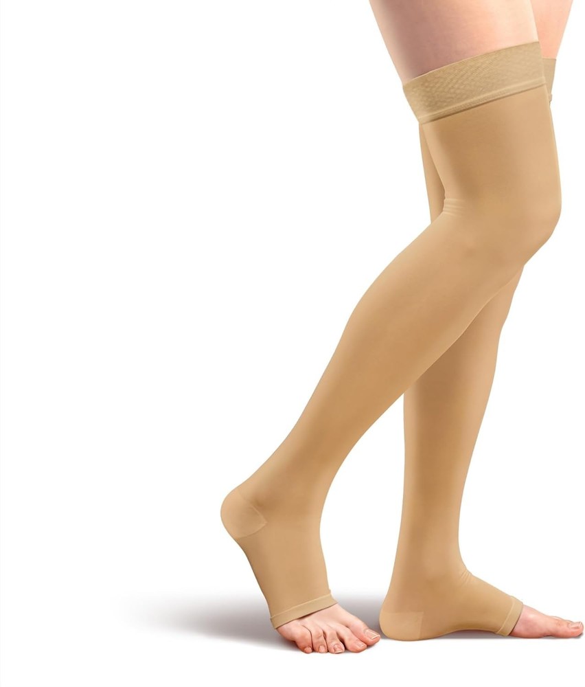 Amazon Basics Medical Compression Stockings, 20-30 mmHg Support, Women & Men Thi