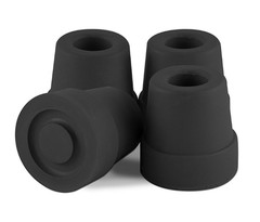 DMI Durable Replacement Quad Cane Tips, FSA and HSA Eligible 1/2 Inch, Pack of 4