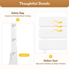Shower Seat Wall Mounted Shower Folding Seat up to 130kg Bath Chair Shower Stool