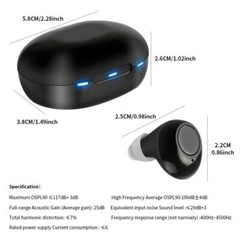 Hearing Aid Invisible Digital In-Ear Enhancer Sound Voice Amplifier Rechargeable