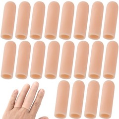 20 PCS Clear Silicone Gel Finger Sleeve Protectors, 1.97-Inch, Arthritis